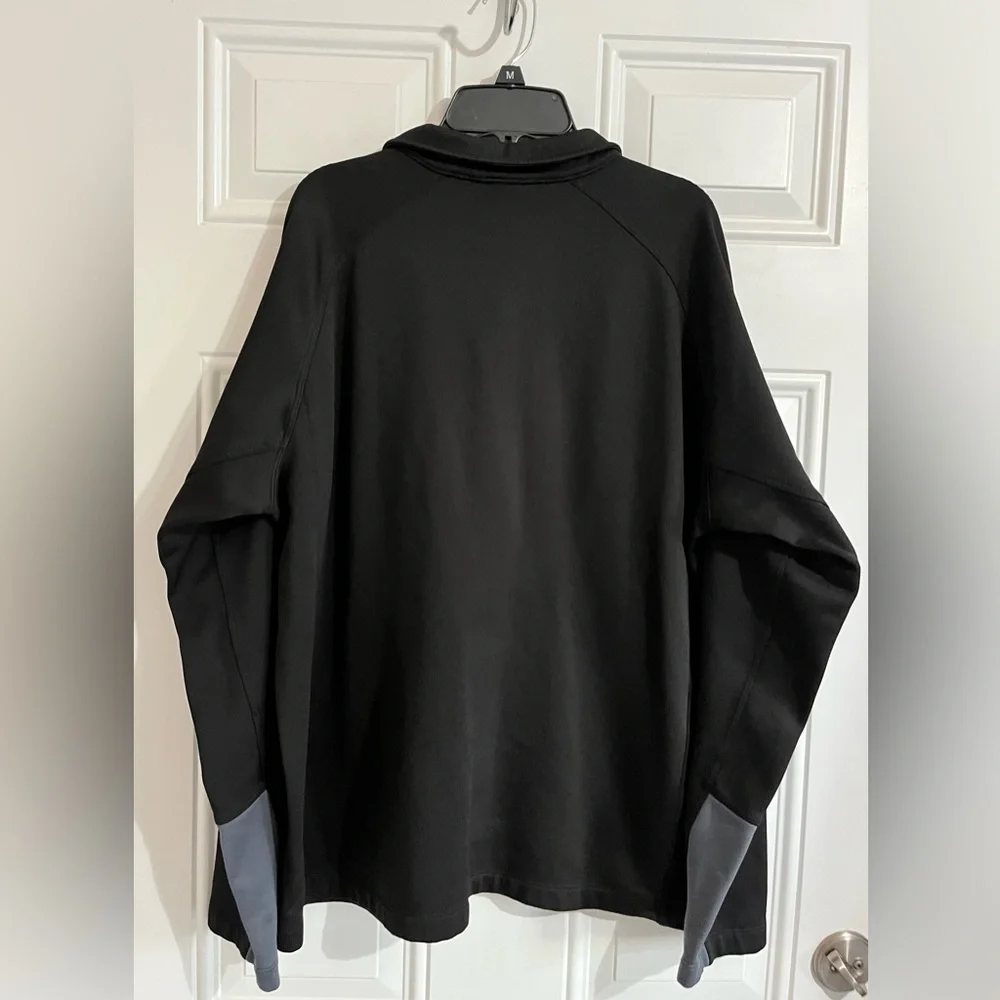 The North Face 1/4 Zip Black Pullover Sweatshirt Canyonland Fleece Outdoor Men M